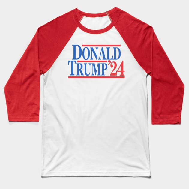 Donald Trump 2024 Baseball T-Shirt by Etopix